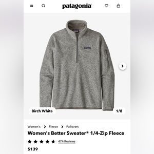 Patagonia Women's Better Sweater 1/4-Zip Fleece XXS